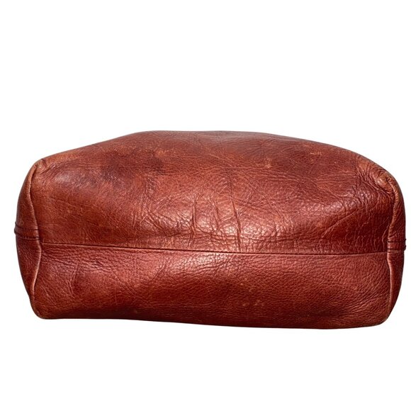 Madewell Womens Large pebbled Leather Transport Tote Bag wine Brown 2018 neutral - Picture 11 of 15